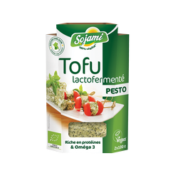 Tofu lactofermente au pesto