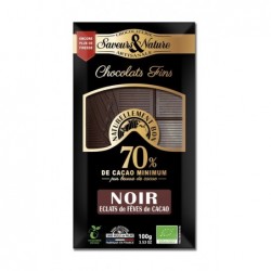 Chocolat noir 70% de cacao...
