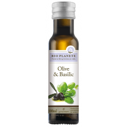 Huile olive et basilic